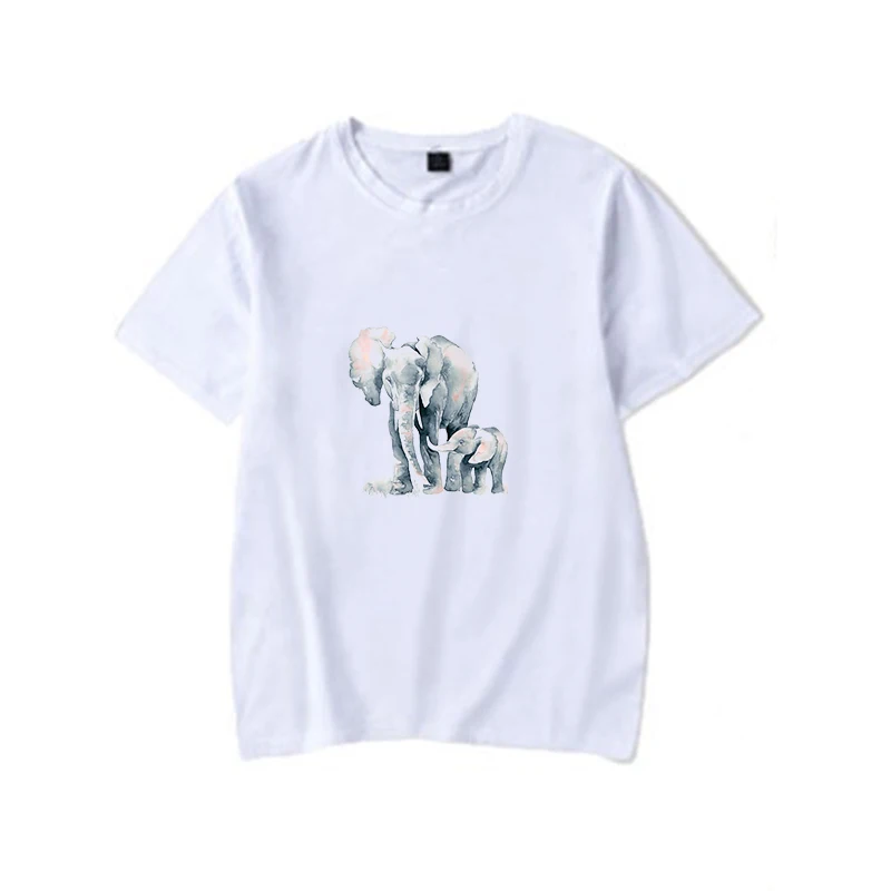 С принтом в виде слона для детей и матери, утюг на термо переводная печатная патчи Стикеры моющиеся для Одежда для футболок DIY Стикеры аппликации с