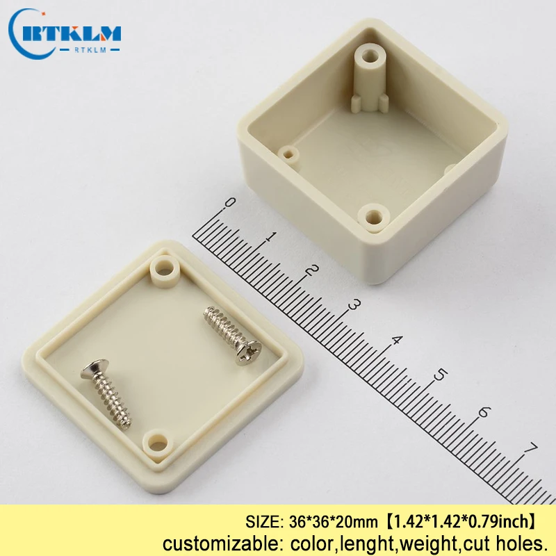 Small plastic box abs plastic enclosure housing speaker box electronic project diy junction box equipment enclosure 36*36*20mm