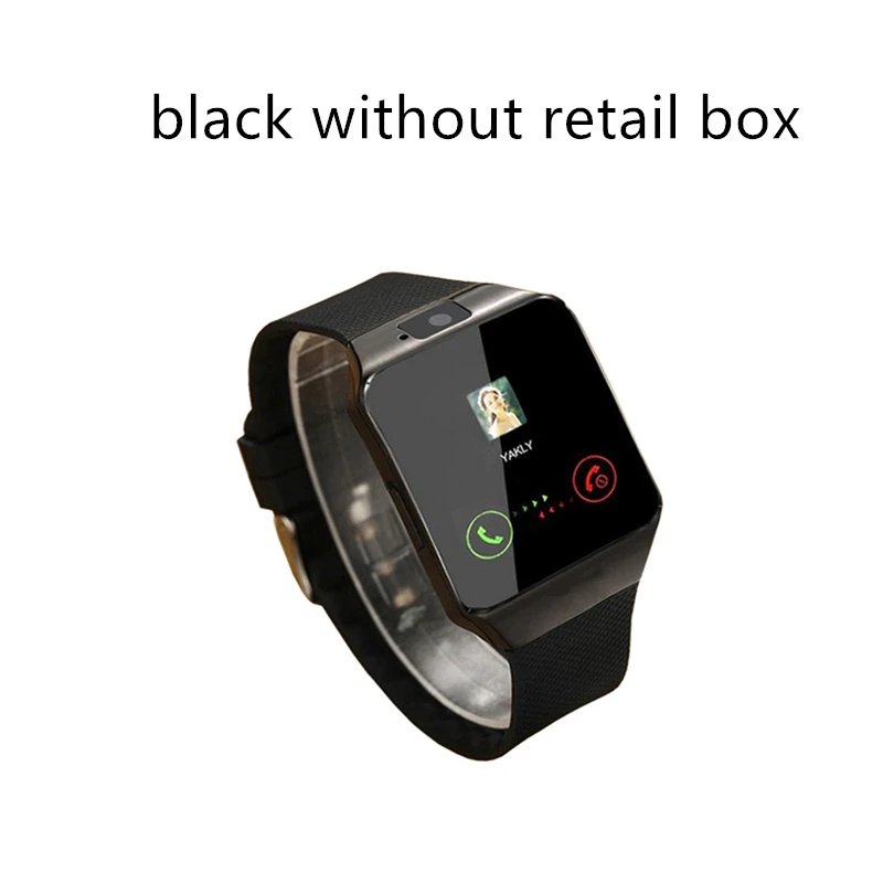 Новая мода Bluetooth Смарт часы DZ09 Smartwatch поддержка SIM TF карта камера для iPhone Samsung Huawei Xiaomi Android телефон - Цвет: black no retail box