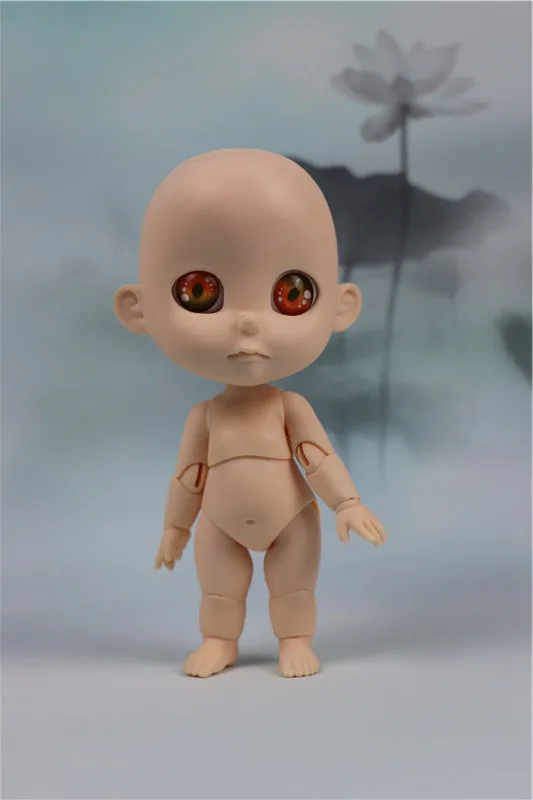 

Bjddoll1/8 big mouth bag doll high quality toy birthday gift fashion doll free eyes