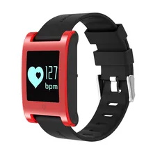 Tela HD Relógio Inteligente Identificar Pressão Arterial e Freqüência Cardíaca Esportes Nadar pulseira Pedômetro Monitor de Sono para IOS Android Smartwatch