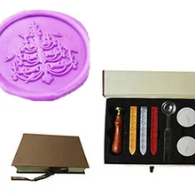 Винтаж подсвечник индивидуальный логотип свадебные приглашения Воск уплотнительное штамп Щупы для мангала плавления ложка подарочная коробка комплект