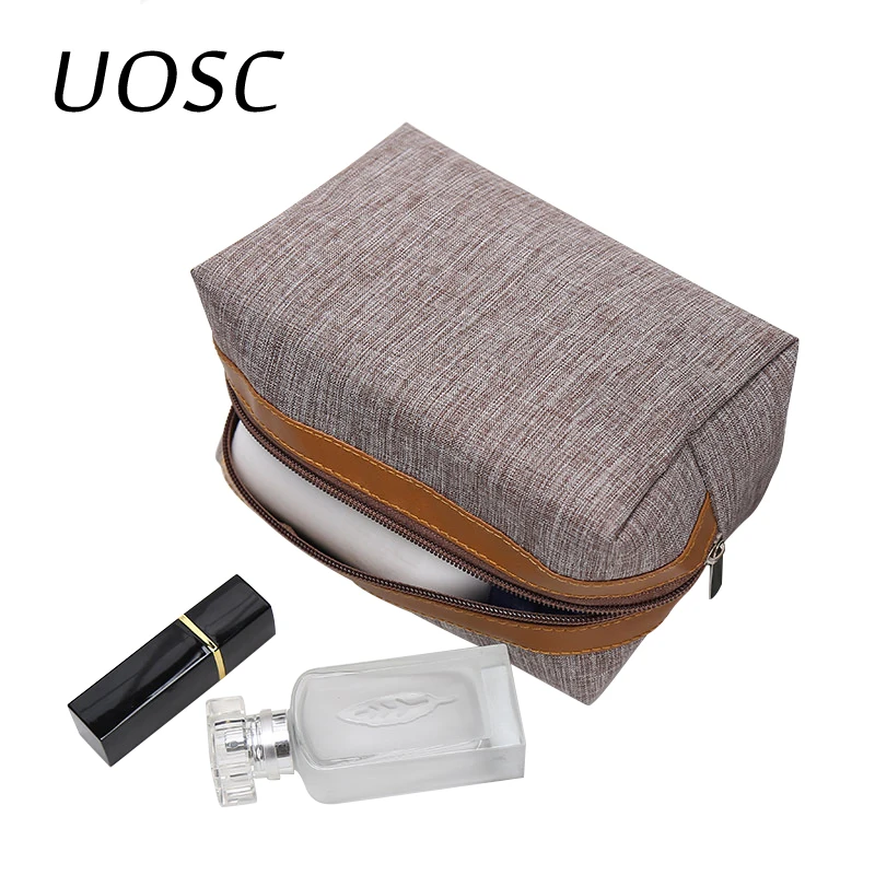 Женская однотонная косметичка UOSC дорожные сумки для макияжа модная женская