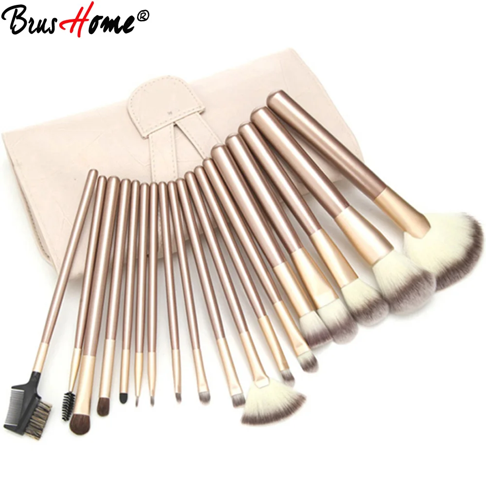 

12/18/24pcs Professional Makeup Brushes Set Kit Woman Foundation Powder Eyeliner Lip Beauty Tool Powder Brush With Leather Case