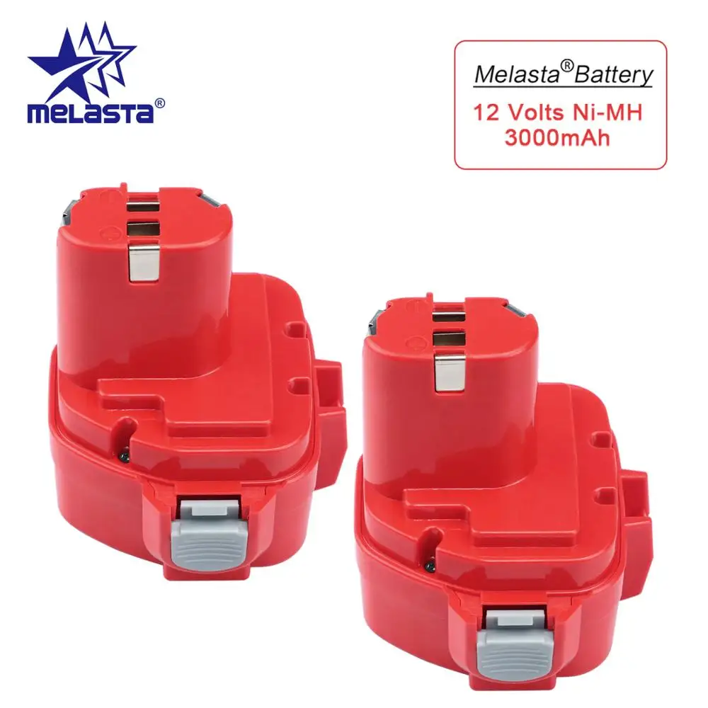Сменный никель металлогидридный аккумулятор MELASTA 2 шт. 12 В 3 Ач для Makita 1220 PA12 1222 1233S