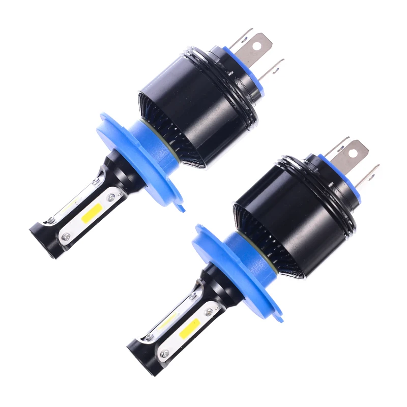 A Pair New Plug and Play LED Car Headlight Bulbs 72W 4000LM H4 H7 H11 9005 9006 6500K Headlamp