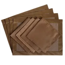 4 шт. столовые приборы с 4 шт., настольная салфетка, соты, дизайн, 5 цветов, настольный подарочный комплект