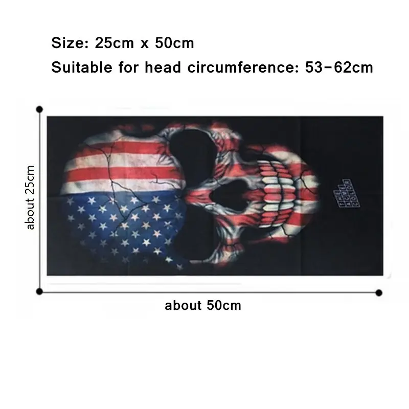 High-Jump Outdoor Hiking Bandana Flag Scarves Polyester Windproof UV Protection Face Mask Climbing Hiking Cycling Skiing Bandana