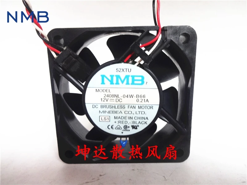 Free shipping NMB 6020 0.21A 2408NL 04W B66 DC12V temperature control