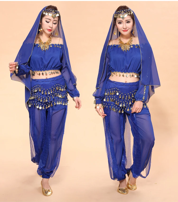Костюмы для танца живота Болливуд восточное платье для танца живота для взрослых женщин Египетский костюм Одежда для танцев с длинными рукавами