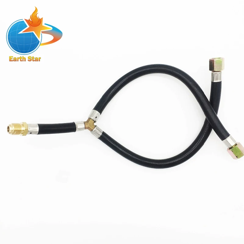 3/8" Flare Gas barbecue GRILL connection flexible hose Y Splitter Hose