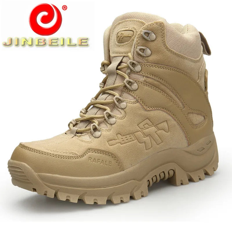 

JINBEILE Lace-up Hiking Shoes Men Durable & Non-slip Outsole Walking Sneakers Men Comfortable Insole Men Outdoor Sports Shoes