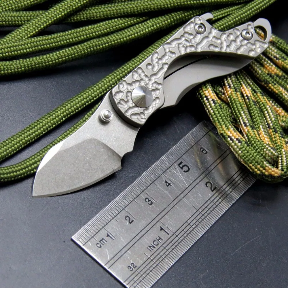 Newest EDC serge folding knife Ball Bearing Knives S35VN Blade Titanium