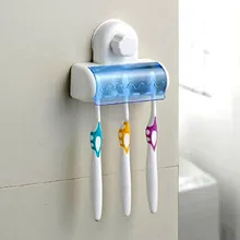 Многофункциональные часы с чашкой на присоске для ванной Зубная щетка SpinBrush Подвесная подставка держатель с крышкой 5 стеллажи для выставки товаров Зубная щётка