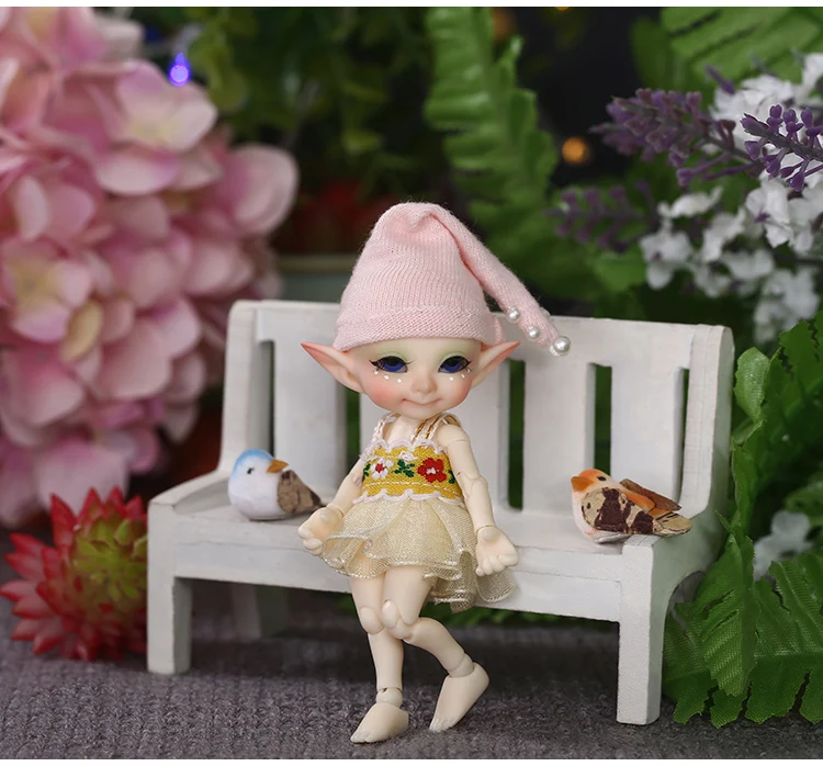 Realpuki Pupu Fairyland FL BJD кукла 1/13 розовая улыбка эльфы Игрушки для девочек крошечные полимерные шарнирные куклы