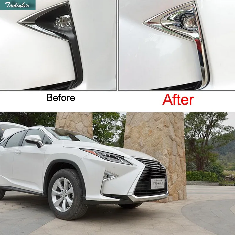 Tonlinker 2 PCS font b Car b font Styling DIY ABS Mirror Matt Four Style Front