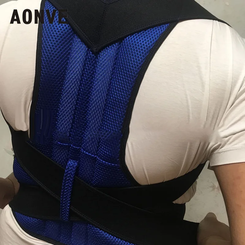 Aonve Корректор осанки Вернуться Поддержка ремень Homme Body Shaper груди моделирование ремень Для мужчин Корректирующее белье Плюс Размеры S-4XL
