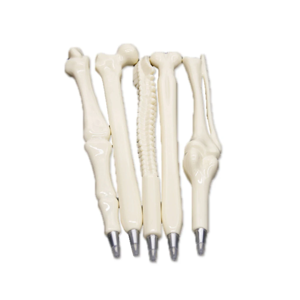

2019 HOT 5Pcs Bone Shape Ballpoint Pens Nurse Doctor Student Pen Stationery Gift
