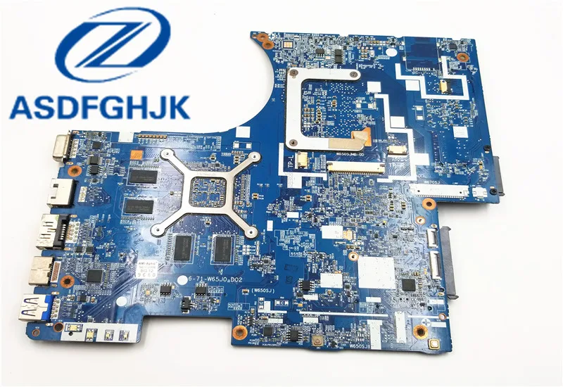 La placa base de computadora portátil para Hasee para Clevo para el Dios de la guerra w650SJ 6-77-W650SJ00-D02-7 placa base 6-71-w65J0-d02 DDR3 100% probado OK