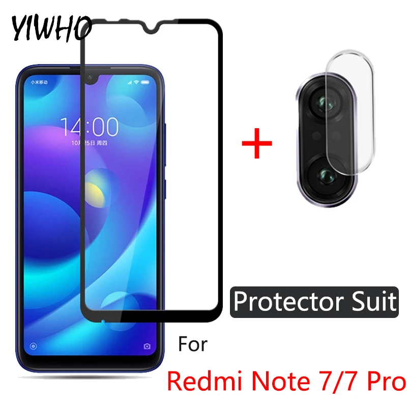 2 In 1 Camera Glass For Redmi Note 7 Pro Tempered Screen Protector Xiaomi 7 Film 7 huismerk kopen in de aanbieding