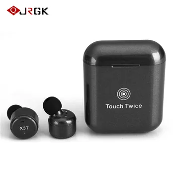

bluetooth earphone X3T With Microphone Portable earphone Touch Button Mini earphones charger Box For iPhone iPad Android Phone