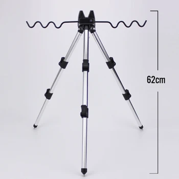 

YINGTOUMAN 1pcs Aluminum Alloy Telescopic Fishing Tripod Holder Stand for Fishing Rod Silver Fishing Rods Tripod Stand Rest