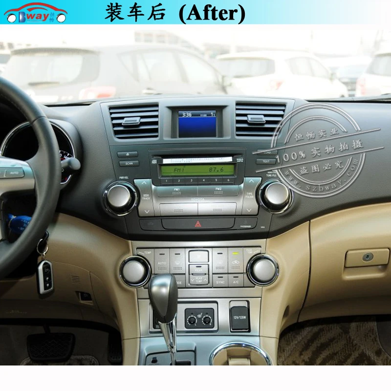Best Bway 10.2"Car radio for Toyota Highlander Kluger 2008 2009 2010 2011 2012 Quadcore Android 7.0 car dvd player with 1 G RAM 16G 4