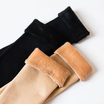 

2018 autumn and winter new ladies socks long thickened plus velvet warm snow calf socks and knee socks