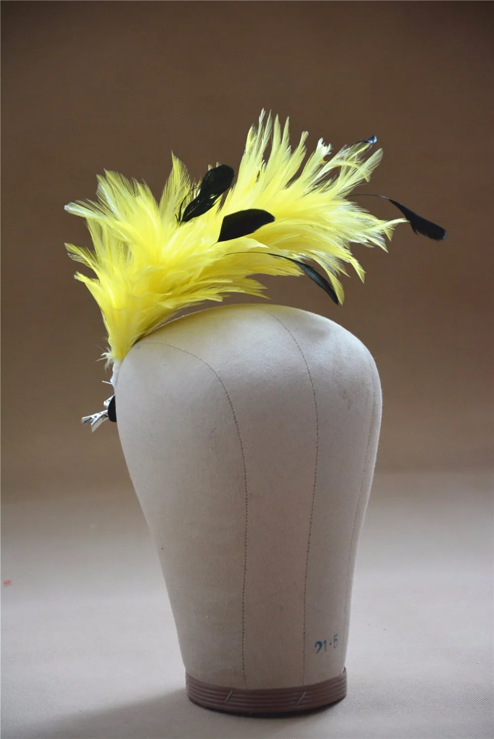 B061 Hackle Coque полосатый перо дерево Pom крепление цветок отделка шляпа Millinery