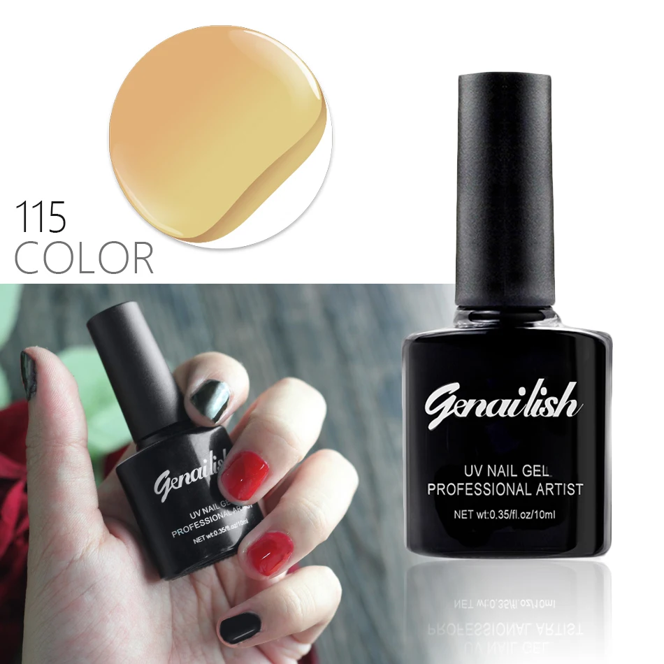 10ml/Pcs 115 Colors Gel Nail Polish UV Gel Polish Long-lasting Soak-off LED UV Gel Color Hot Nail Gel Nail Art Tools-NG4