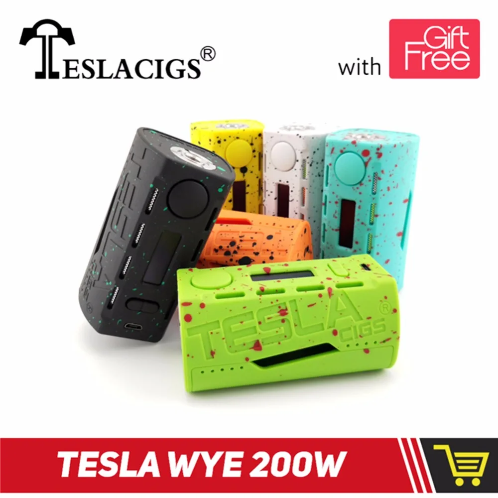 Оригинальный TESLACIGS Tesla WYE 200 Вт электронная сигарета коробка современные модели