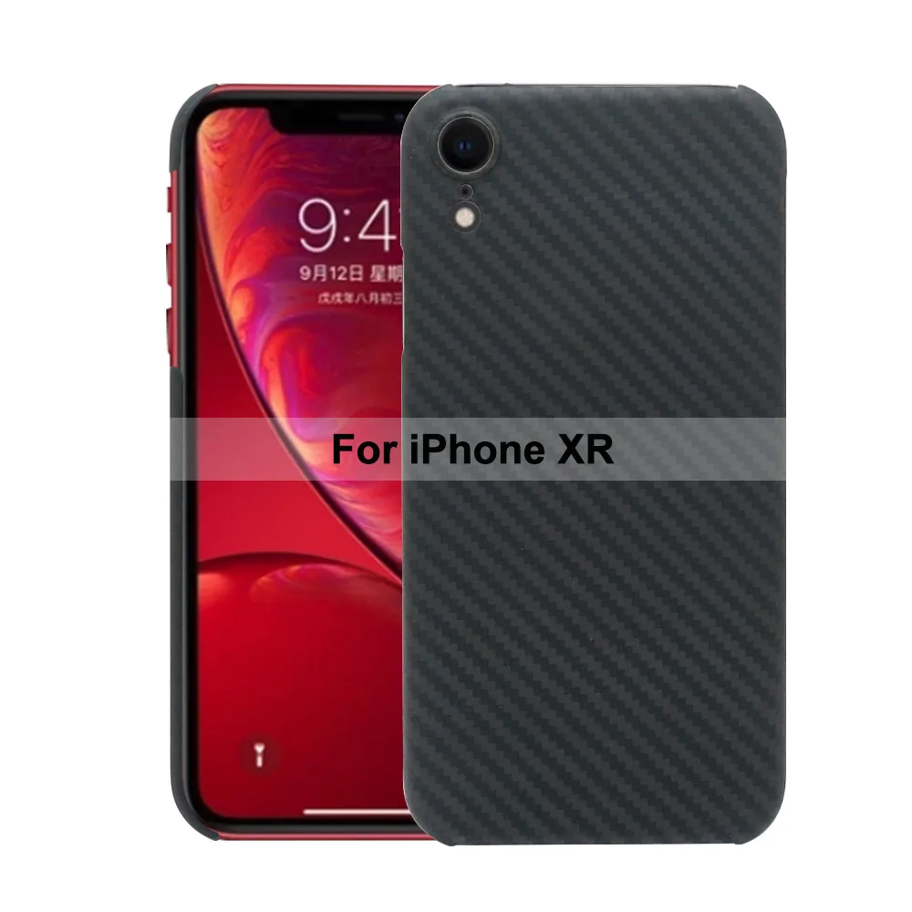 Новинка для iPhone 11 Pro Max чехол из углеродного волокна с узором ультратонкий защитный чехол из арамидного волокна для iPhone XS XR XS Max X 7 8 Plus - Цвет: For iPhone XR