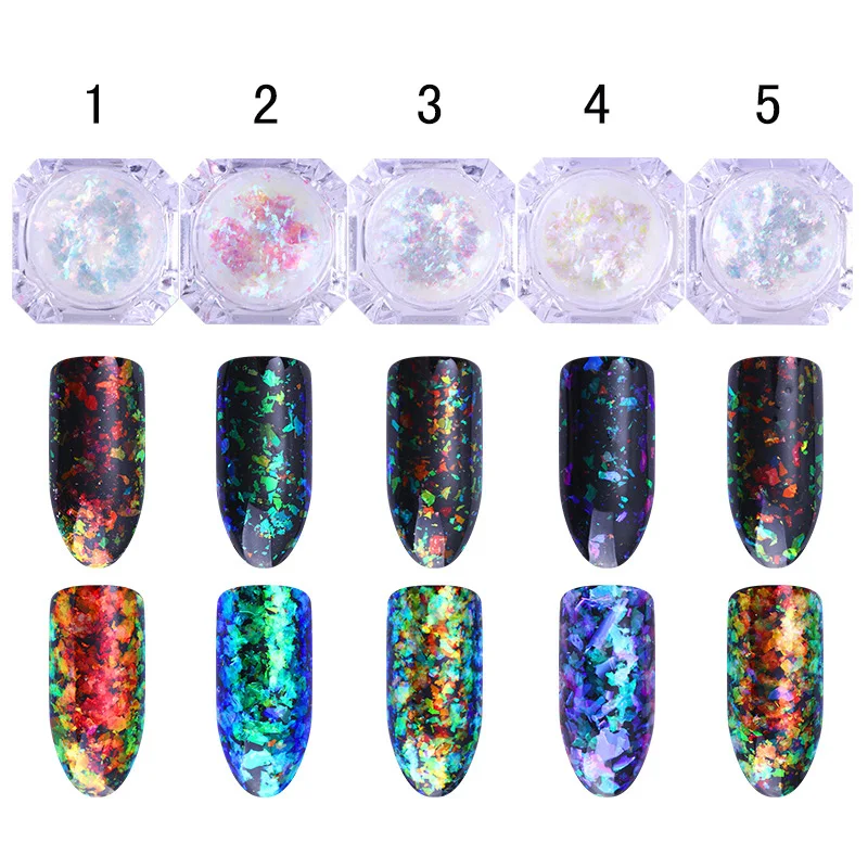 0 2 г хамелеон лак для ногтей блестки порошок облако блестка неправильная