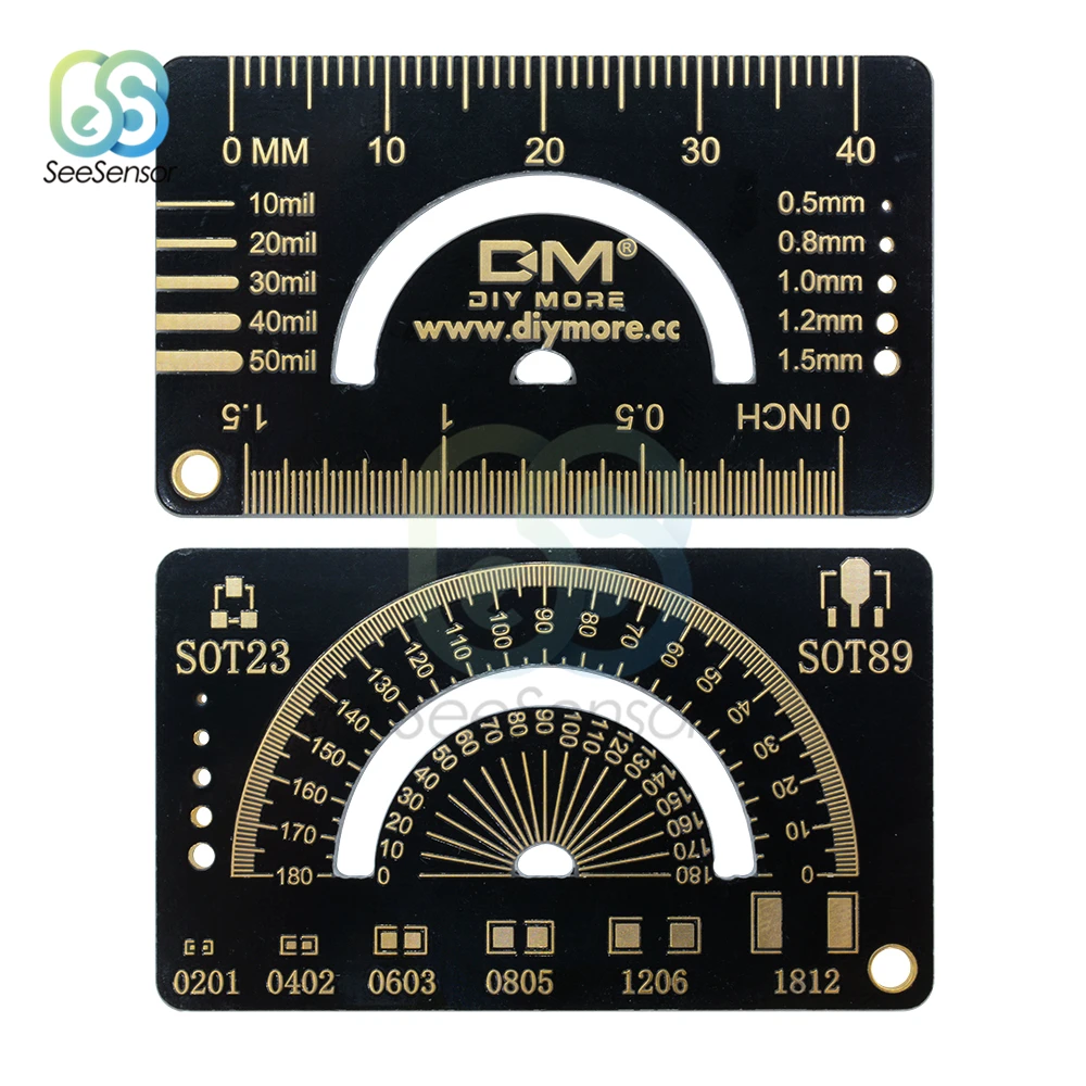 4 см, 15 см, 20 см, 25 см, многофункциональная линейка PCB для электронных инженеров, для гиков, производителей, для фанатов Arduino, контрольная линейка PCB