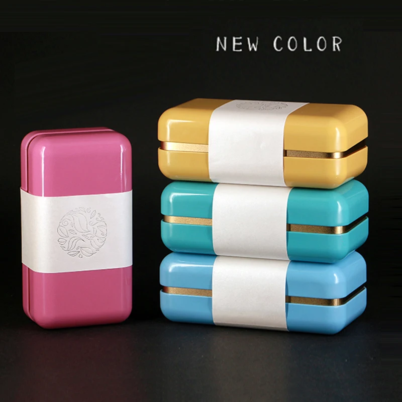 

Candy Colors Multifunction Metal Gift Box Rectangle Jewelry Nut Candy Storage Coin Container With Lid High Grade Small Tea Jar