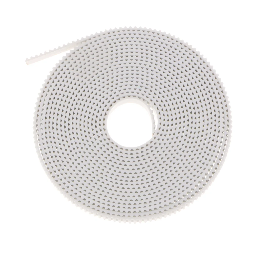 3meter/9.84ft GT2-6mm Fiber Reinforced Rubber Timing Belt for CNC Prusa i3 3D Printer White