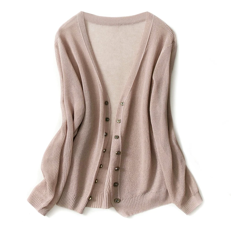 

2019 Ice Silk Knit Cardigan Women Short Section Summer Thin Shawl Hollow Out Air Conditioning Shirt V Collar Slim Wild Sun Shirt