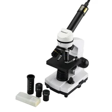 1600X биологический монокулярный микроскоп с 2 миллионов пикселей цифровой USB камера электронный окуляр объектив и 5 сборных слайдов