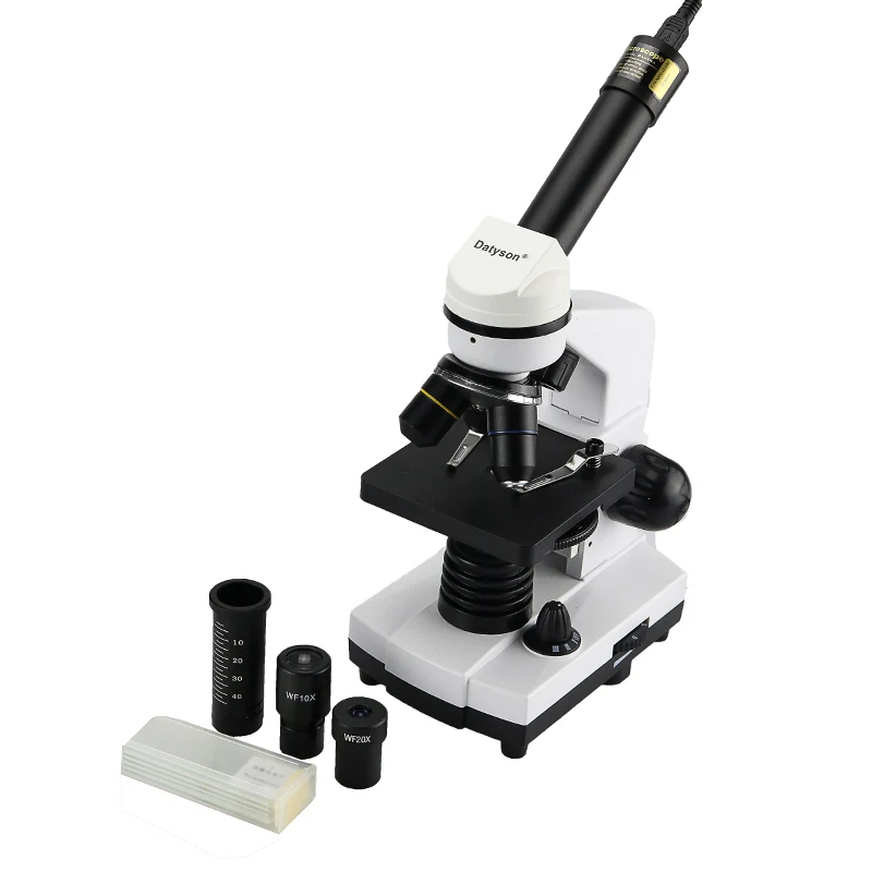 

1600X Biological Monocular Microscope With 2 Million Pixels Digital USB Camera Electronic Eyepiece Lens & 5 Prefabricated Slide