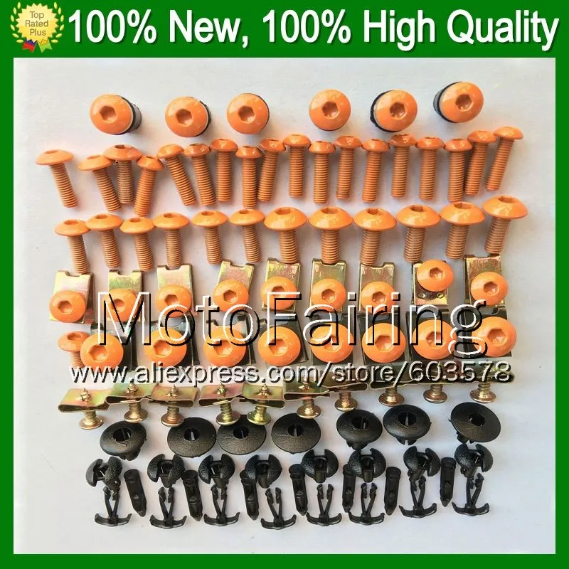 

Fairing bolts full screw kit For KAWASAKI NINJA ZX-6R 05-06 ZX600 ZX6R ZX 6R ZX-600 ZX 600 05 06 2005 2006 9E10 Nuts bolt screws