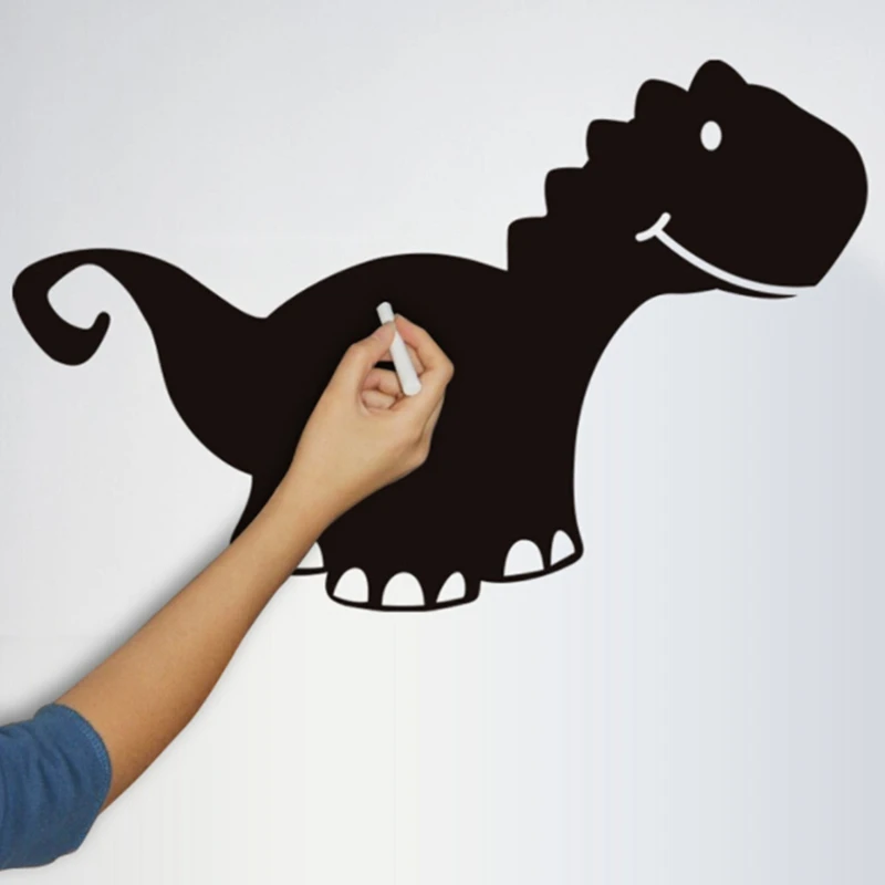 

55x85cm Chalk Board Dinosaur Blackboard Stickers Vinyl Draw Decor Mural Decals Art Chalkboard Wall Sticker For Kids Rooms