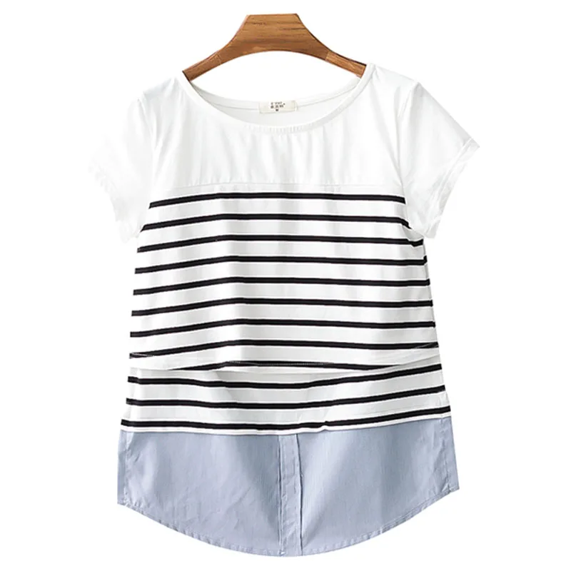 Breastfeeding Nursing Tops Maternity Clothes Breast Feeding Top Pregnancy T-Shirt For Pregnant Women Clothing Mother Wear Summer