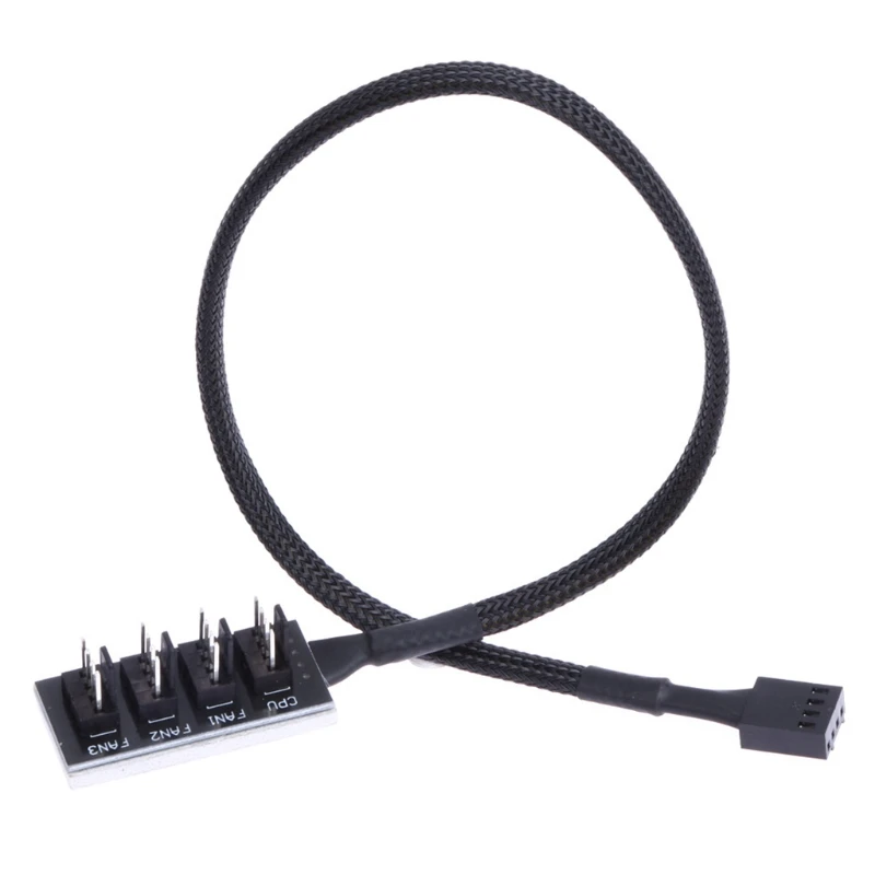 

1 Female To 4 Male 4-Port Socket Power Cable For 4-Pin PWM Connector Cooling Fan