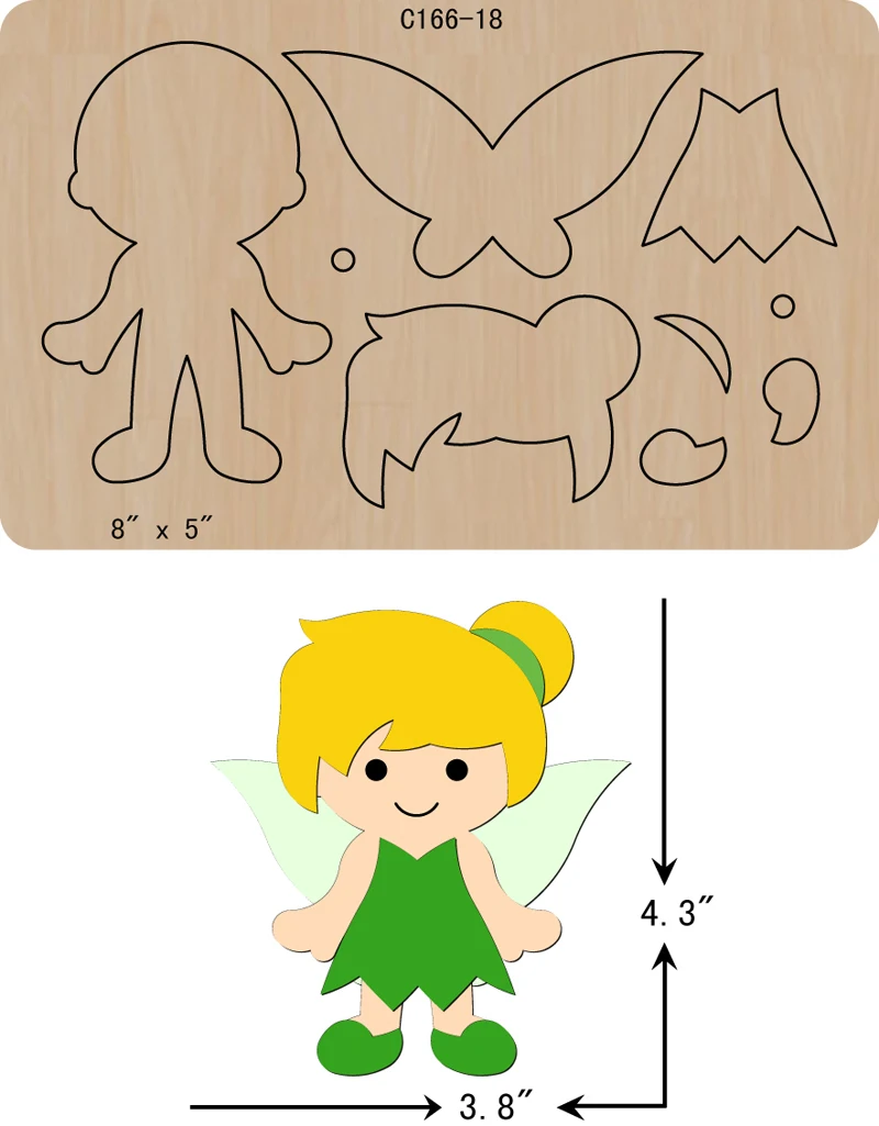 

New princess Wooden die Scrapbooking C-166-18 Cutting Dies
