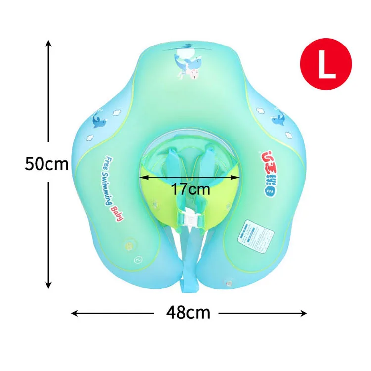 Безопасное детское надувное кольцо для купания, надувной круг для подмышек, детский плавательный круг, аксессуары для бассейна, для купания ребенка, двойной плот, плавающие кольца, игрушка - Цвет: L