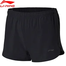 Li-Ning женские шорты для бега с сухой подкладкой, удобные спортивные шорты из полиэстера с дышащей подкладкой AKSN028 WKD570