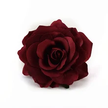 500 шт Искусственные Burgandy розовые шелковые головки цветов для свадебного украшения DIY ВЕНОК Подарочная коробка Скрапбукинг Ремесло поддельные цветы