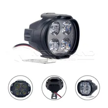 High Power 12W Super Bright Motorcycle Led Light Fog Spot White Headlight Working Light 12V