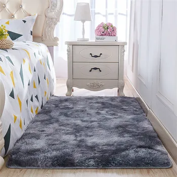 

Soft skin mat encryption thick rug does not lint does not fade carpet plush bedside blanket Variegated tie-dye gradient carpet