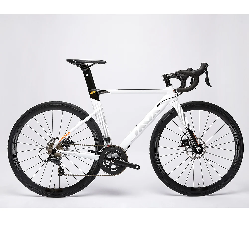2019 JAVA SILURO3 bicicleta de carretera 700C marco de aluminio con freno de disco de horquilla de carbono R3000 18 velocidad Aero bicicleta de carreras